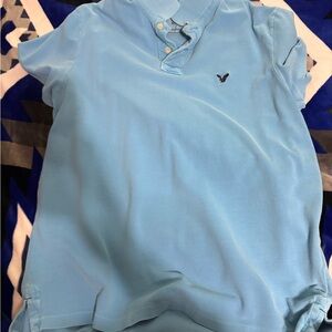American Eagle Polo Men's Blue Polo Shirt